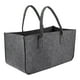 thumbnail image 1 of Contenedor de almacenamiento plegable de fieltro de 20 x 10 x 10 pulgadas para organizar juguetes y ropa. gris oscuro, 1 of 9