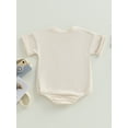 thumbnail image 5 of Bagilaanoe Newborn Baby Boy Rompers Letters Print Short Sleeve Bodysuits 3M 6M 12M 18M 24M Infant Casual One Piece Short Jumpsuit, 5 of 9
