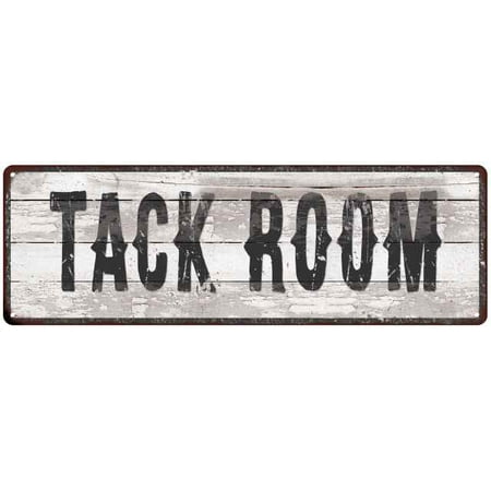 Tack Room Ship Lap Look Country Chic 6x18 Metal Sign Wall Decor