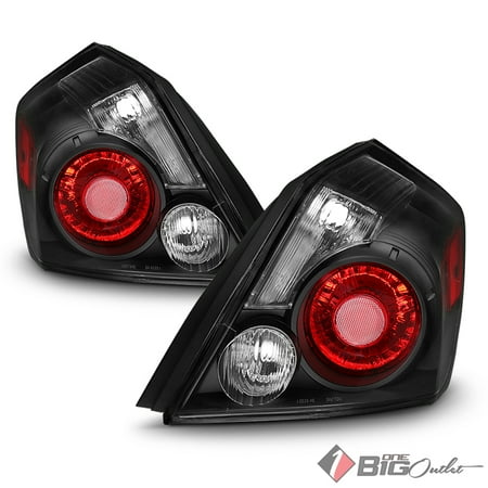 - 2007-2009 Altima 4-Door Sedan Black Housing Tail Lights Pair L+R 2008 2009 2010 2011