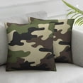 thumbnail image 3 of BANET  Pillow Cases Fashion Black Brown Green Camo Seamless Pattern Pack of 2,Decorative Throw Pillow Covers for Couch Bedroom Living for Girl Boy  20x20in, 3 of 7