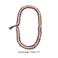 thumbnail image 2 of Uxcell 47 inch Graduation Leis 1 Pcs Graduation Ribbon Leis Graduation Money Leis Class Bright Color DIY Purple and Yellow, 2 of 5