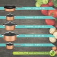 thumbnail image 3 of Brentwood 9-Piece Nonstick Copper-Clad Cookware Set with Glass Lids, 3 of 7
