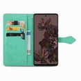 thumbnail image 3 of SaniMore for Google Pixel 7 Pro 6.7" 2022 Wallet Case with Embossed Mandala PU Leather Flip Protection Wrist Strap Credit Card Holder Pocket Kickstand Shockproof Case For Google Pixel 7 Pro, Green, 3 of 9