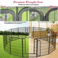 thumbnail image 3 of Jhsomdr Dog Playpen 14 Panels 40" Height Pet Dog Fence Metal Outdoor Dog Exercise Pen with Doors, 3 of 8