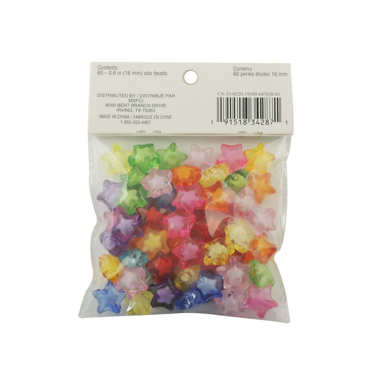 12 Packs 60 ct. 720 total Star Beads by Creatology Walmart