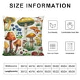 thumbnail image 5 of ONETECH Mushroom Throw Pillow Covers,Cute Colorful Plants Pillow Cases Decorative Square Pillowcases for Home Bed Sofa Living Room Farmhouse Outdoor, 5 of 5