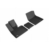 3D MAXpider 2014-2020 Fits BMW I3 3Pcs Design 1st Row Black Kagu Carbon Fiber Embossed Pattern Floor Mat L1BM09411509