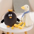 thumbnail image 3 of 23cm de peluche lindo de moda e interesante de dibujos animados pato de peluche de juguete de felpa almohada de felpa suave cojín de cintura regalo de cumpleaños para niños, 3 of 5