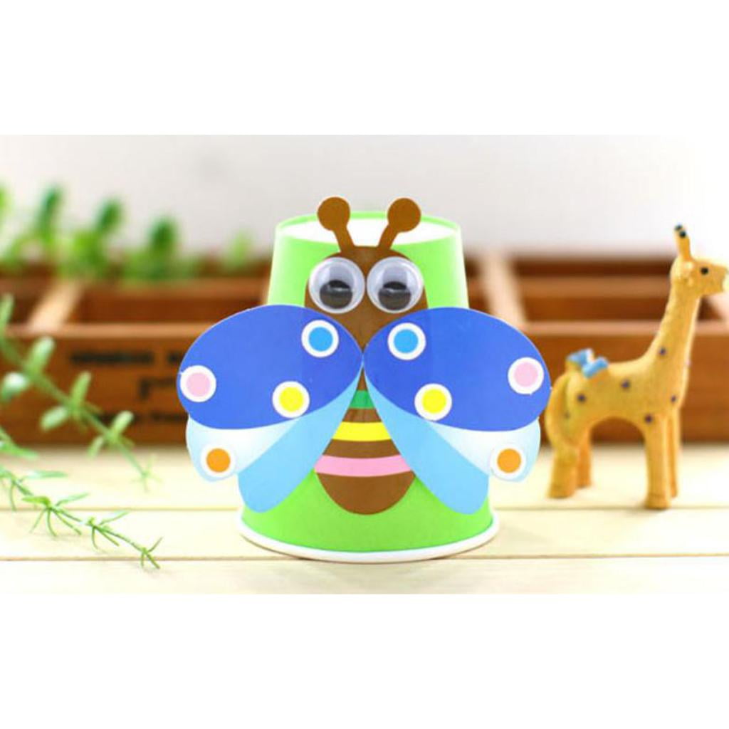 menolana Googly Eyes Googly with Stickers, Various Sizes Rocking Eyes Round Stickers for 10mm 200pieces