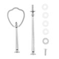 thumbnail image 2 of 2 Niveles Escudo Moldeado Soporte Rack Hardware de Montaje Varilla Plata BLESIY Soporte para tartas de 2 niveles., 2 of 8