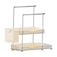 thumbnail image 3 of Organizador de fregadero de cocina, soporte para jabonera, multiusos, para montaje en pared o encimera. Doble capa, 3 of 9