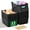 Black, variant on 12 Pack Plastic Storage Baskets for Organizing, Storage Baskets for Shelves with Handles, Small Storage Bins with Labels, Organizer Baskets for Cabinet,Closet, Office
