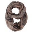 thumbnail image 2 of Peach Couture Beautiful Graphic Sunflower Paisley Print Infinity Loop Scarf, 2 of 10