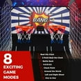 thumbnail image 2 of KOTEK Basketball Arcade Game Indoor, Foldable Dual Shot Electronic Basketball Games for 2 Players w/8 Game Options & LED Scoring System, Basketball Hoop Arcade for Family Home Play (Blue/White), 2 of 13