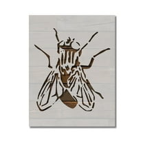 Fly Diptera Bug Insect Stencil Template Reusable 8.5 x 11 for Painting on Walls, Wood, Etc. By Stencilville