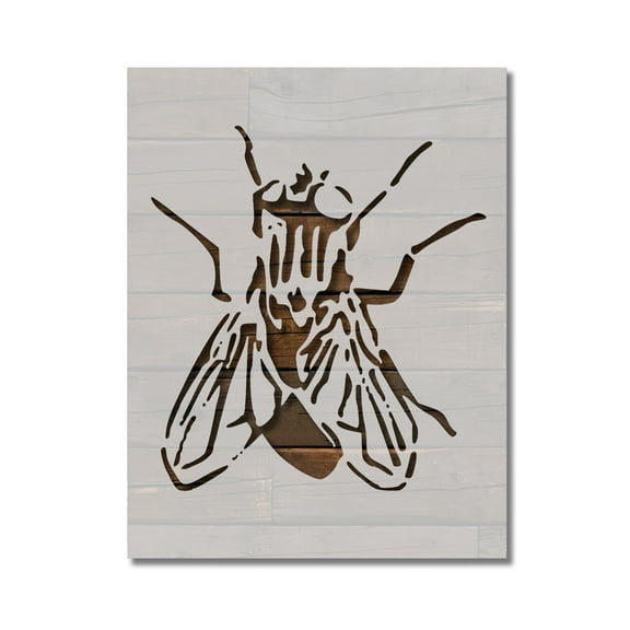 Fly Diptera Bug Insect Stencil Template Reusable 8.5 x 11 for Painting on Walls, Wood, Etc. By Stencilville