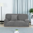 thumbnail image 2 of Unique Bargains 1-Piece Solid Transitional Stretch Slipcover Gray Sofa, 2 of 8