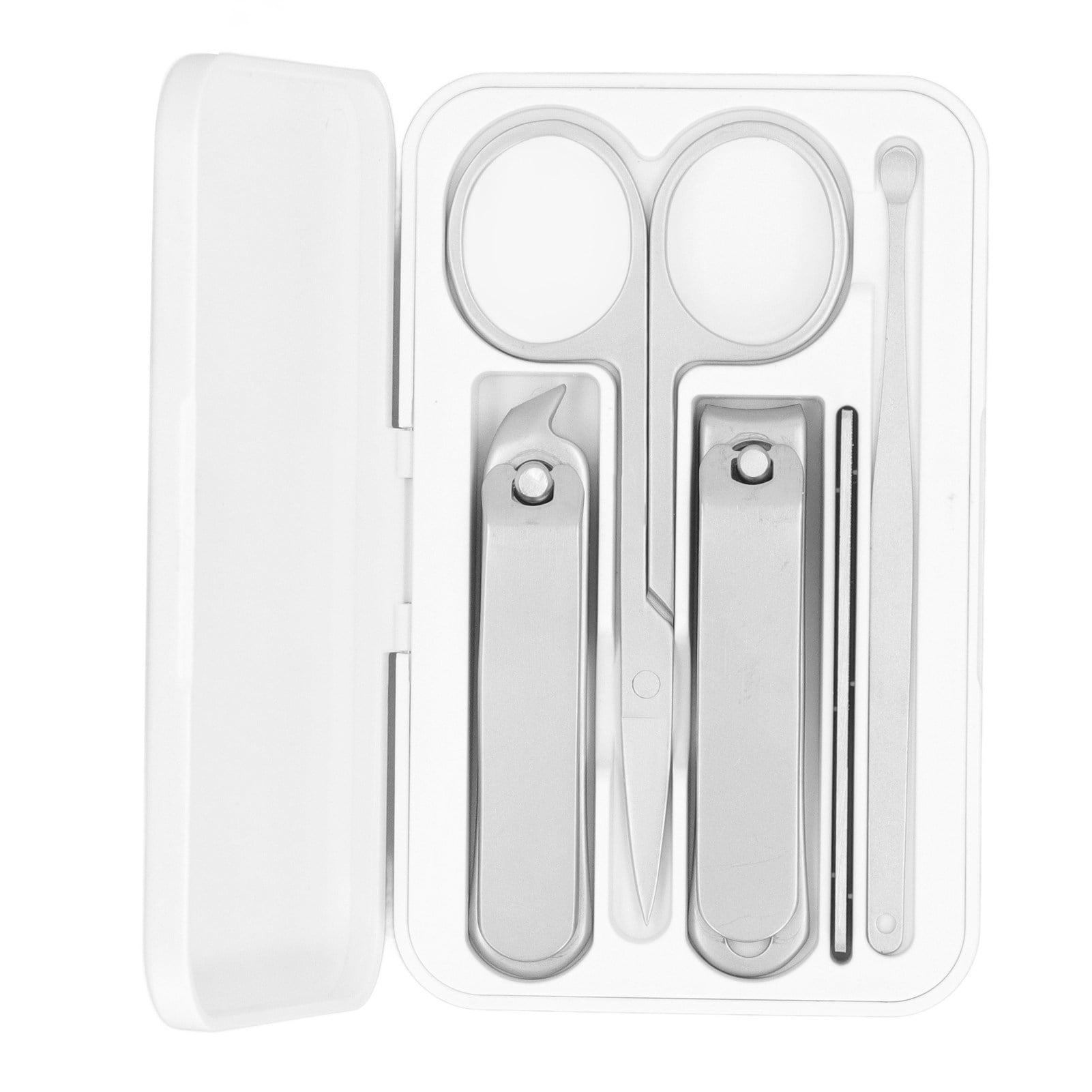 Nail Care Kit, Stainless Steel 5 Pieces Nail Clipper Set Easy Storage