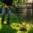 thumbnail image 2 of Recortadora de hilo inalámbrica GELIDALITE de 12" compatible con DeWalt 20V, 2 of 8