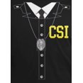 thumbnail image 2 of Halloween Crime Scene Investigator Costume Mens T Shirt, 2 of 4