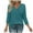 Mint Green, variant on Womens 3/4 Sleeve Tops Plus Size V Neck Cotton Solid Color Shirt Fashion Casual Loose Fit Soft Blouses Tshirt (Pink 2XL)