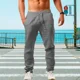 thumbnail image 4 of Pantalónes Recto Sueltos De Hombre Casual De Algodón Y Lino, 4 of 4