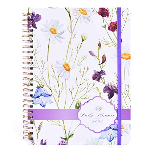 2021 Monthly Planner 12-Month Planner with Tabs & Pocket Contacts and 6.3" x 