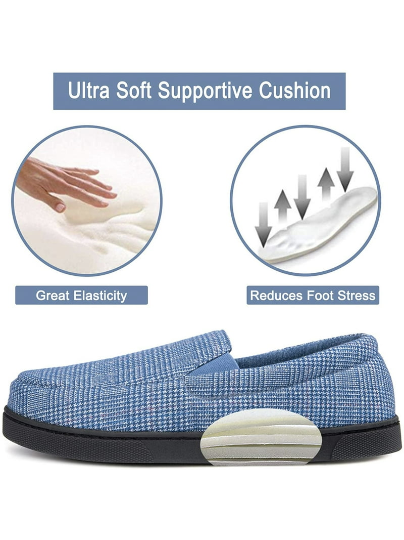 Zizor Men's Moccasin Slipper Cozy Lightweight House Shoes