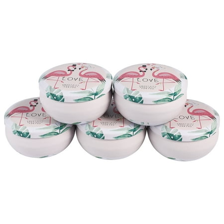 

Tins Lids Cookie Candy Tin Candle Christmas Boxes Small Jars Empty Box Tea Storage Lip Containers Round Halloween Balm