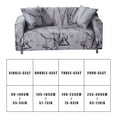 thumbnail image 4 of Advancent Funda de sofá Universal elástica transpirable resistente al desgaste funda impresa 4 personas tipo 2 Decoración del hogar Gris jaspeado 4 personas, 4 of 6