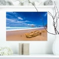 thumbnail image 1 of Grande Toile Marron Rocher au Bord de Mer Atlantique - Impression sur Toile, 1 of 3