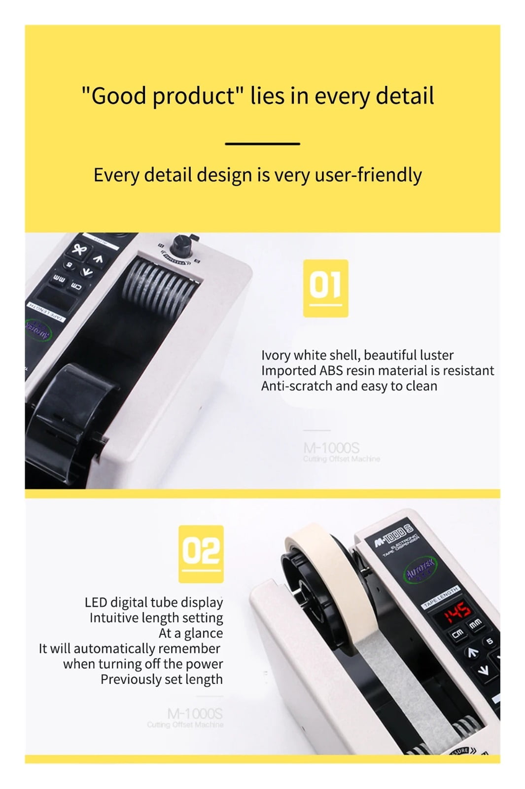 M-1000S Automatic Double Sided Tape Dispenser/Automatic Packing Tape Dispenser/electronic Carousel Tape Dispenser