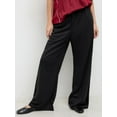 thumbnail image 4 of Womens Sweatpants Fall Baggy Wide Leg Sweatpant Fleece Lined Straight Leg Sweat Pants Black L, 4 of 9
