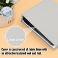 thumbnail image 4 of czcpp-Small Photo Album 4x4 Hold 64 Photo - 2 Pack, Fabric Linen Cover 4x4 Photo Album Book, Black Inner Page Photo Album for 4x4 Picture Artwork, Wedding Family Baby Photo Album (Gray), 4 of 4