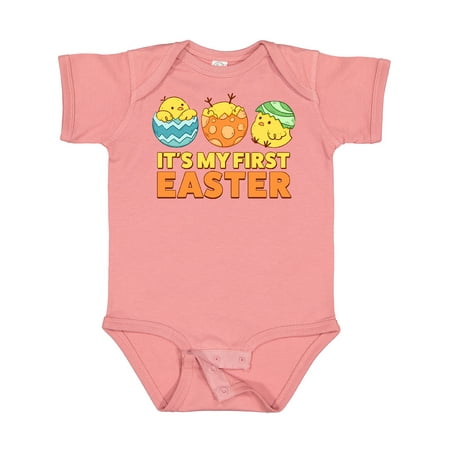 

Inktastic It s My First Easter Gift Baby Boy or Baby Girl Bodysuit