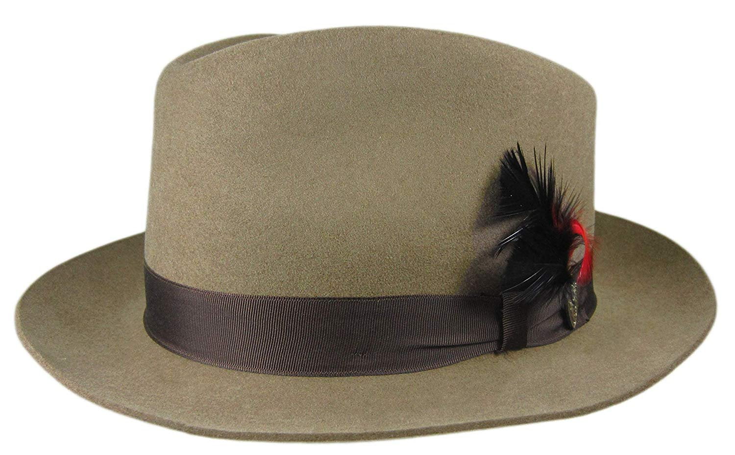 Dobbs Camel Howard Fedora Size 7 3/8 R Oval 2" Brim