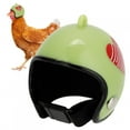 thumbnail image 1 of Funny Protection Hen Hard Hat With Fixed Straps Humanoid Helmet Style Chicken Helmet Chicks For Conure Lovebird For Parakeet Cockatiels Hens Bird Parrot Flame,Black 8,Ladybug,Green, 1 of 8