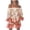 Pink, variant on Minjewel Spring Dresses for Women Casual Sexy One Shoulder Mid Waist Printed Ruffle Sleeve A-Line Dress (AI Model),Green M