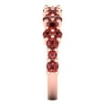 thumbnail image 4 of 1.05 ct Brilliant Round Cut Natural Garnet 18K Rose Gold Band SZ 9.75, 4 of 6