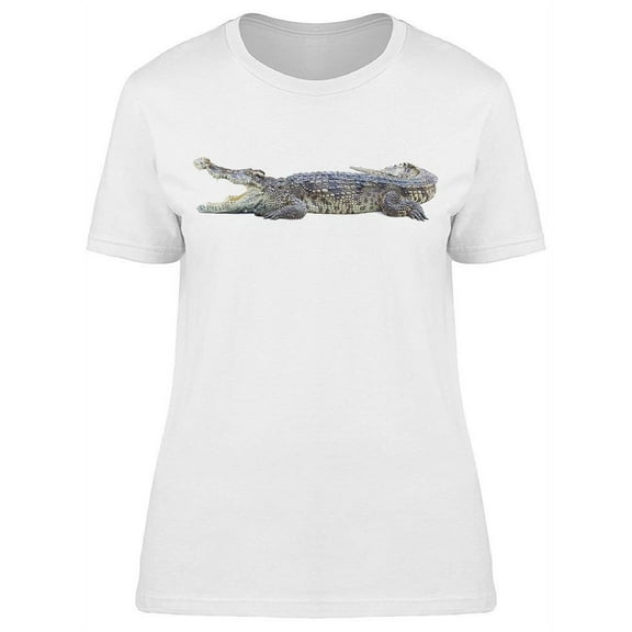 Crocodile Lying W/Open Mouth T-Shirt Women -Image by Shutterstock, Female x-Large
