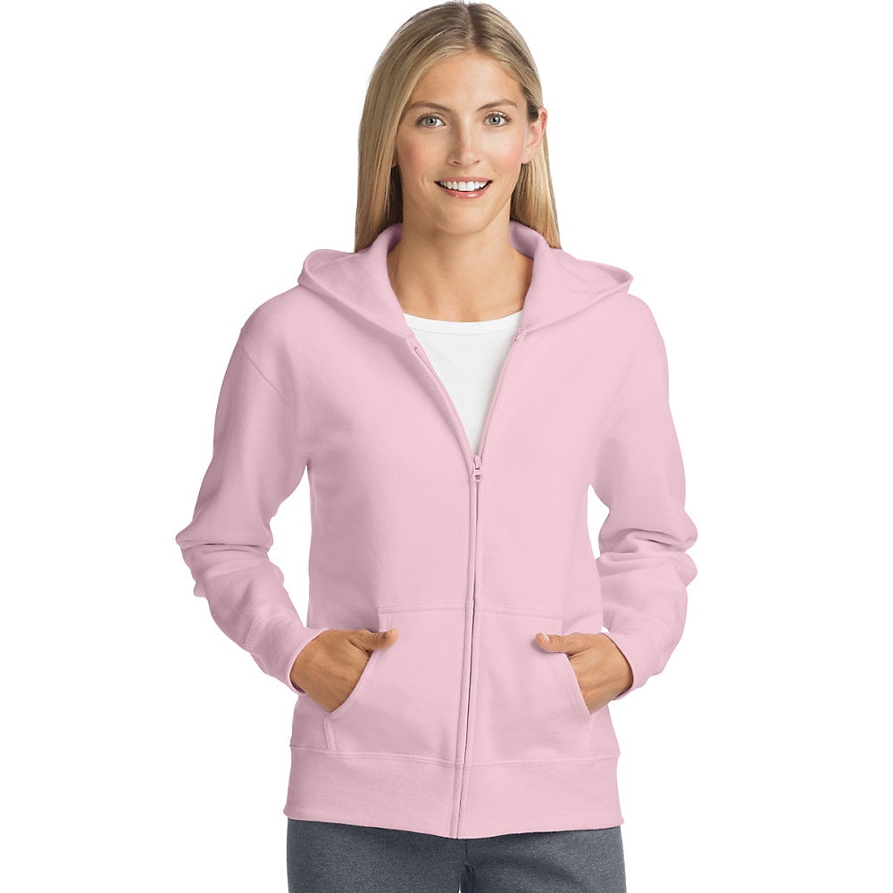 Hanes - Hanes ComfortSoft⢠EcoSmart® Women's Full-Zip Hoodie Sweatshirt - O4637 - Walmart.com