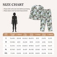 thumbnail image 4 of Salouo Mallard Ducks And Roses Pattern Women's Pajamas Set Long Sleeve Button Down Sleepwear Soft Pj Lounge Sets for women 2 Piece Pjs Set with Long Pants-XX-Large, 4 of 7