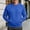 Blue, variant on ZUBMGKTE Mens Crewneck Sweatshirt Fleece-Lined Pullover with Kangaroo Pocket
