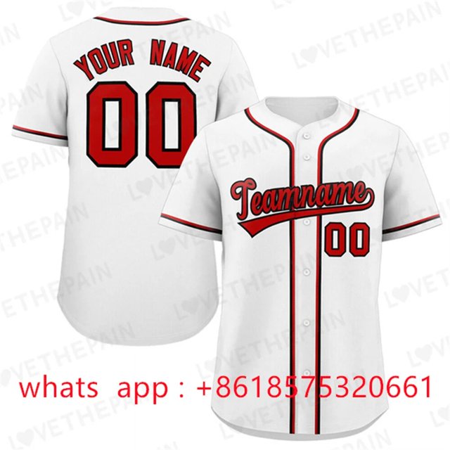 Custom Embroidered Baseball Shirt Baseball Jersey Stitched Team Name Number Sewing Logo Softball Game Sweatshirt for Men/Yout