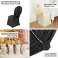 thumbnail image 3 of Efavormart White Chair Covers Spandex Stretch Banquet Wedding Chair Covers W/ Foot Pockets - Easy Use & Machine Washable Ruched Swag Back Slipcovers for Party Outdoor Events, 3 of 11