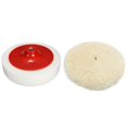 thumbnail image 1 of 1 Pcs Car Polishing Buffing Head Mop Pad Soft Sponge with M14 Thread & 1 Pcs Soft Wool Clean Polishing Buffing Bonnet Pad for Car Auto Polisher,1 x Wool Buffing Pad 1 x Buffing Sponge, 1 of 5