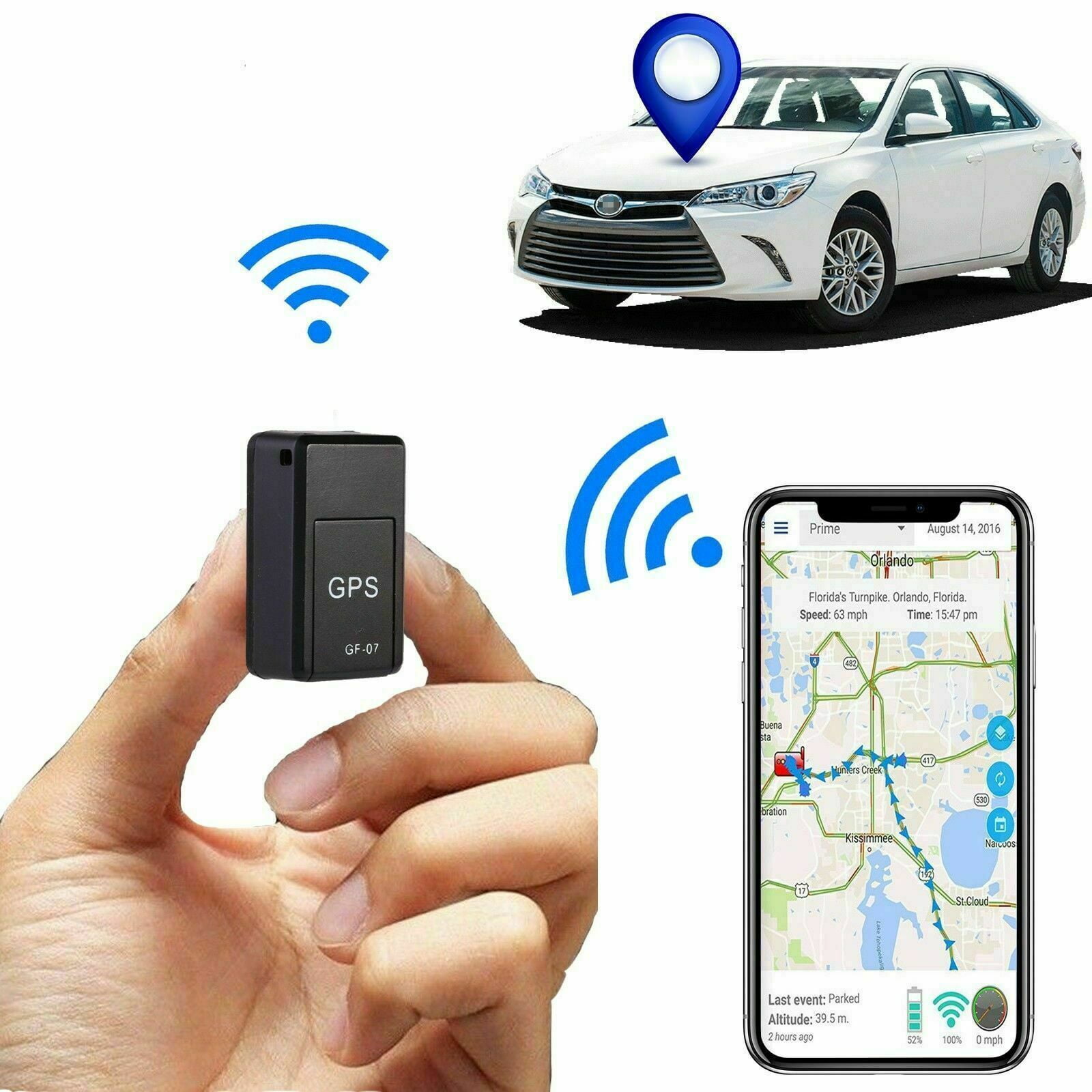 Vehicle GPS Tracker Realtime Locator GSM/GPRS Motor Bike Car Tracking Device 1pc 