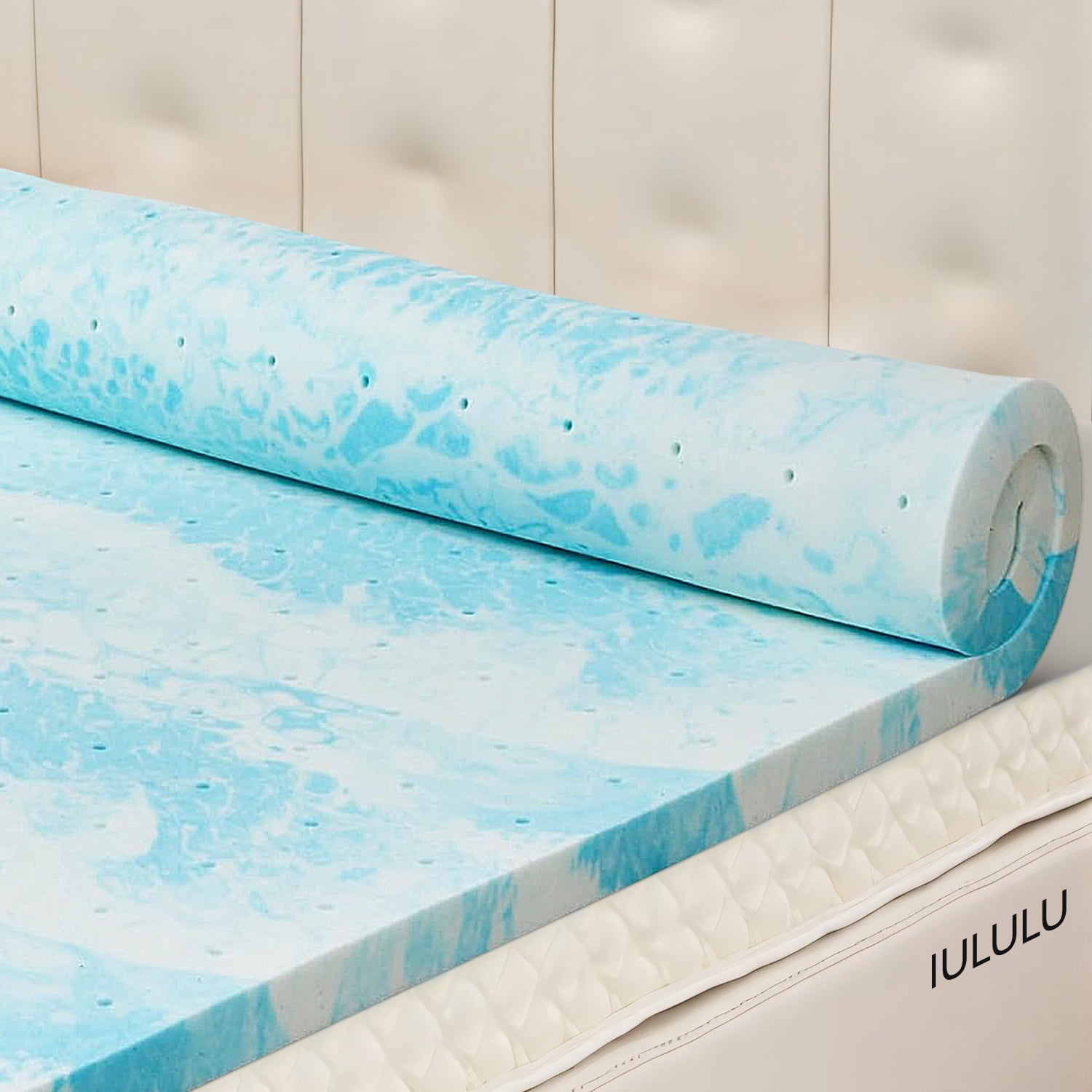 3 inch Full Gel Infused Mattress Topper, Memory Foam Mattress Topper
