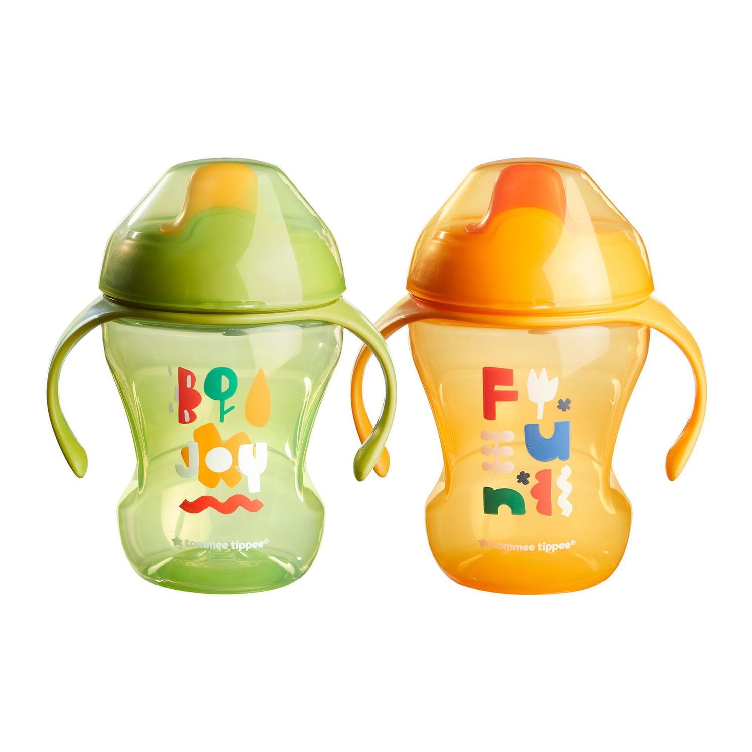 Tommee Tippee Sippee Trainer Cup with Handles, Spill-Proof, 8oz, 7m+, Pack of 2 (Designs Will Vary), 7m+